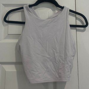 Athleta White Crop Tank
